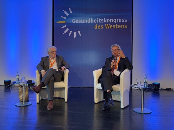 Gesundheitskongress des Westens. Max Einhäupl und Prof. Josef Hecken